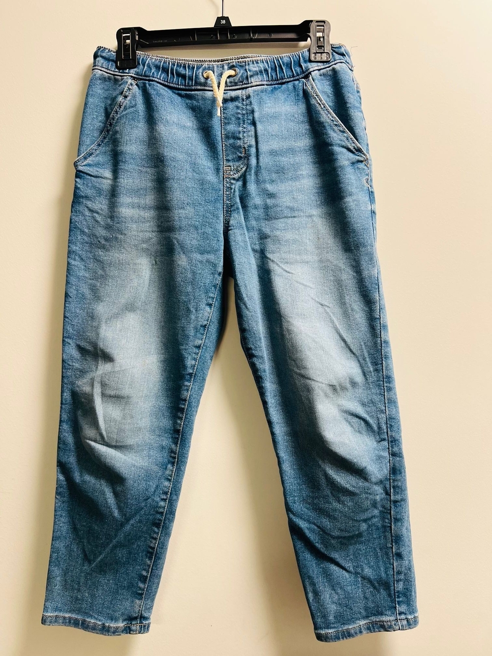 Cat & Jack Light Blue Relaxed Denim Jogger Pants